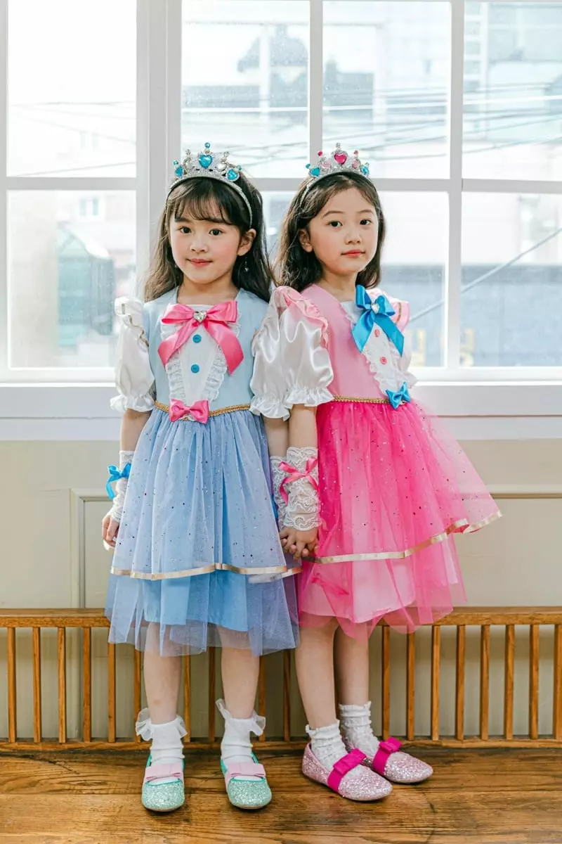 Pink Berry - Korean Children Fashion - #kidzfashiontrend - Green Blue Pink One-piece - 4
