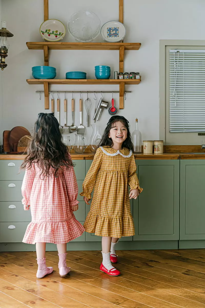 Pink Berry - Korean Children Fashion - #childofig - Check One-piece - 11