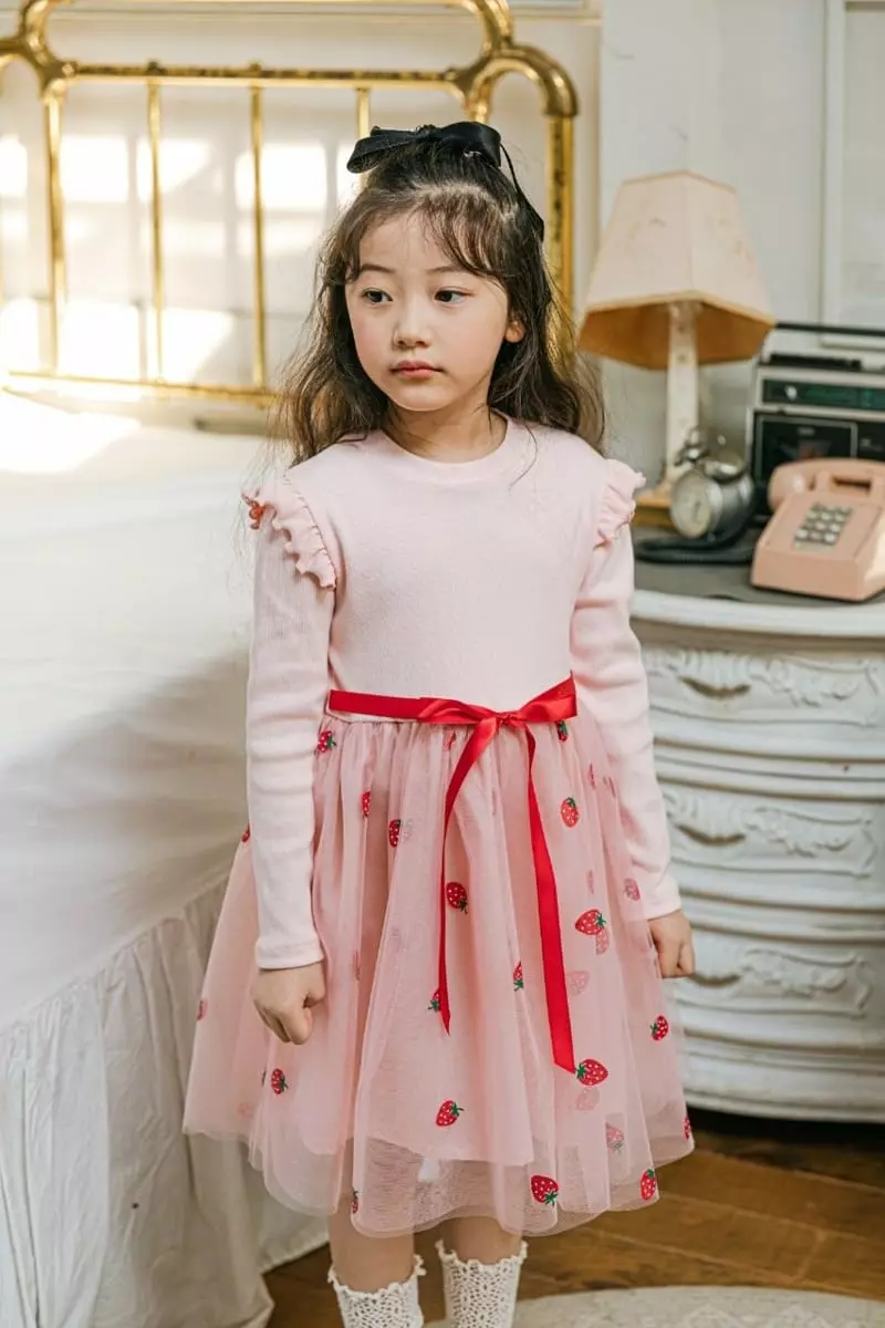 Pink Berry - Korean Children Fashion - #childofig - Strawberry One-piece - 8
