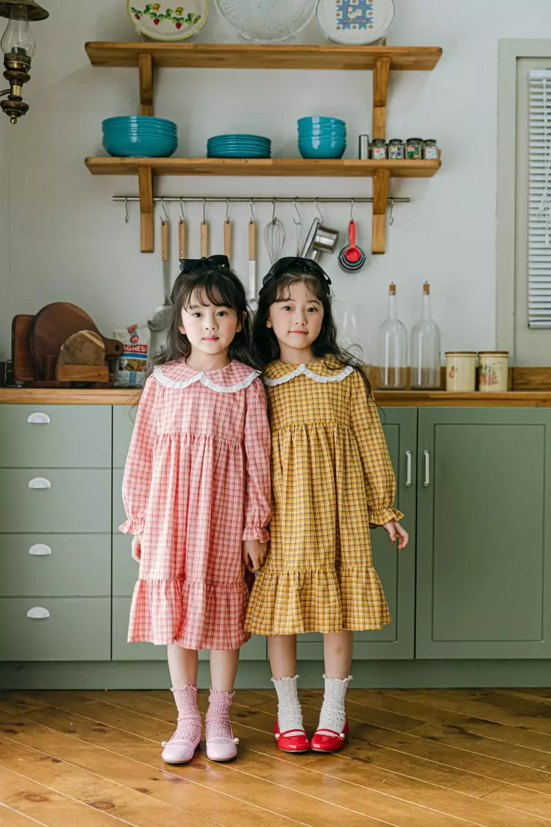 Pink Berry - Korean Children Fashion - #childrensboutique - Check One-piece - 12