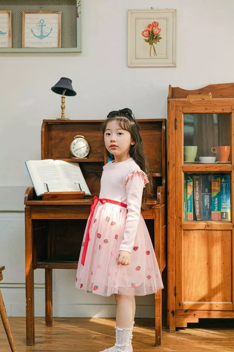 Pink Berry - Korean Children Fashion - #designkidswear - Strawberry One-piece - 10