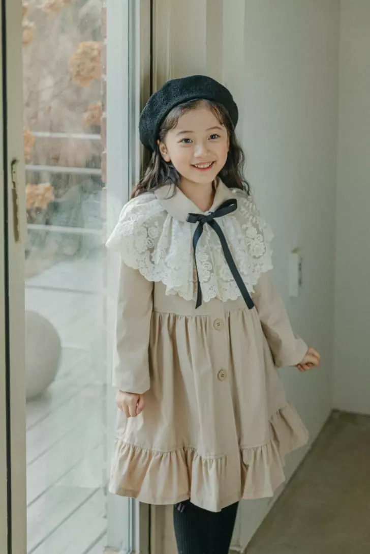 Pink Berry - Korean Children Fashion - #designkidswear - French Coat Cap Set