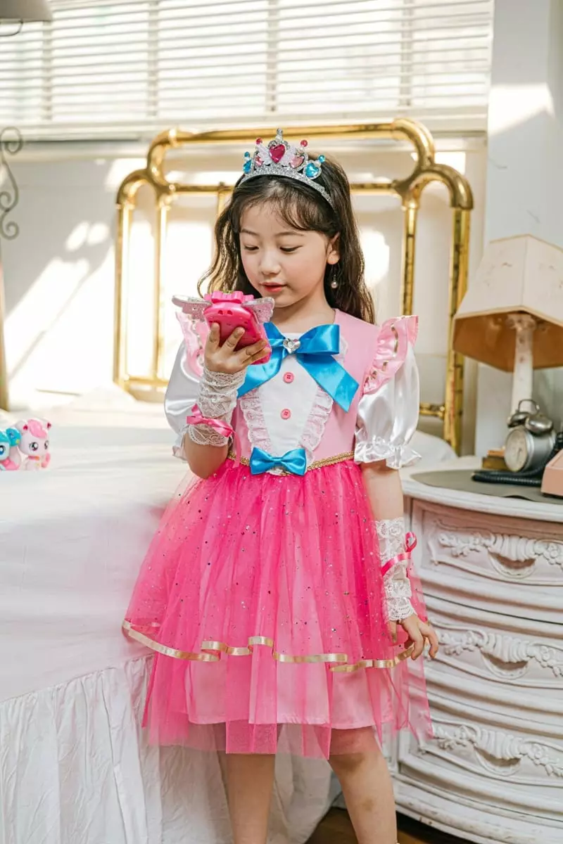 Pink Berry - Korean Children Fashion - #kidzfashiontrend - Green Blue Pink One-piece - 3
