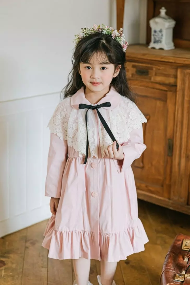 Pink Berry - Korean Children Fashion - #kidzfashiontrend - French Coat Cap Set - 6