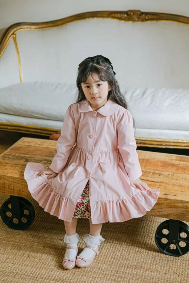 Pink Berry - Korean Children Fashion - #littlefashionista - French Coat Cap Set - 8