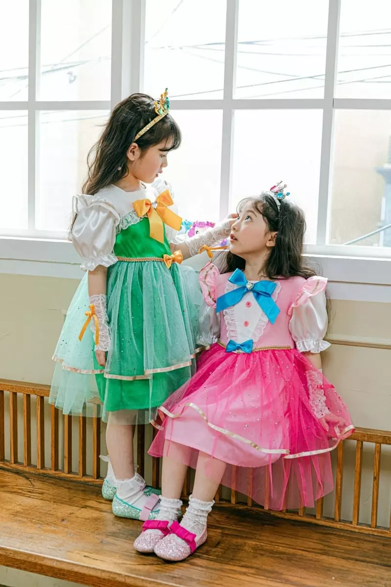 Pink Berry - Korean Children Fashion - #magicofchildhood - Green Blue Pink One-piece - 6