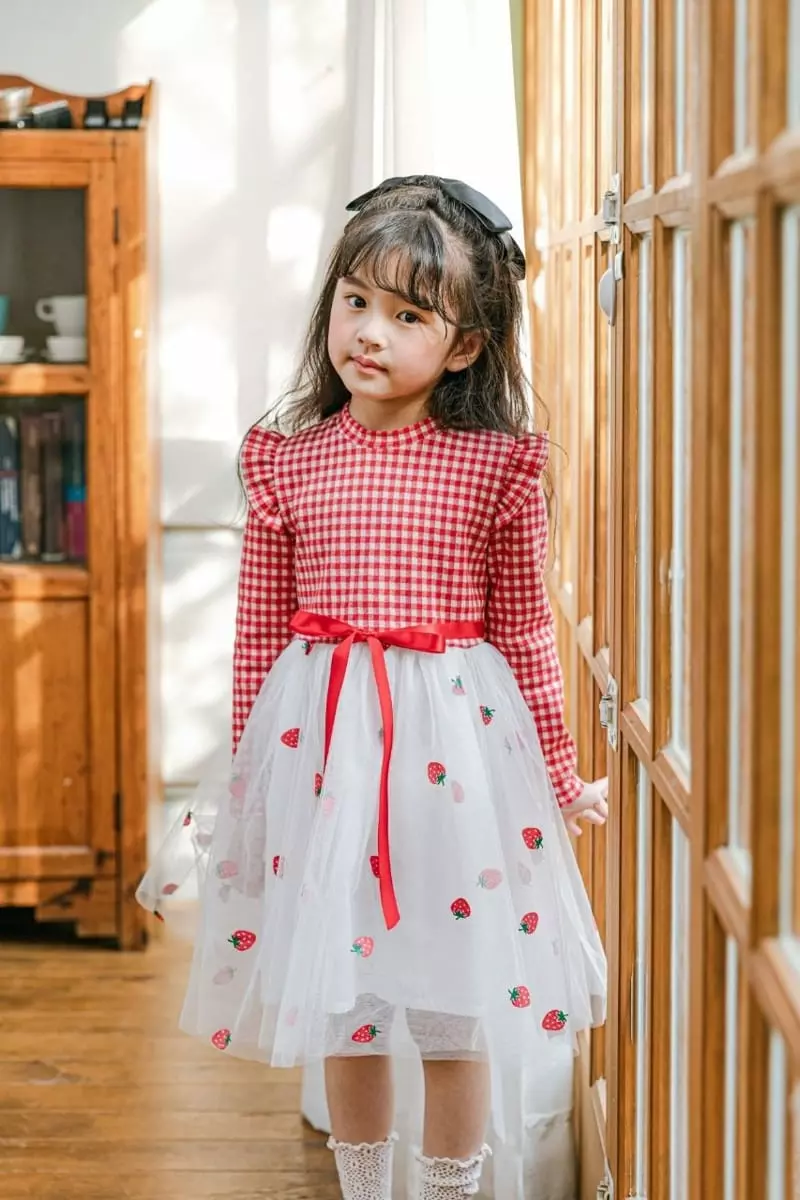 Pink Berry - Korean Children Fashion - #magicofchildhood - Strawberry One-piece - 2