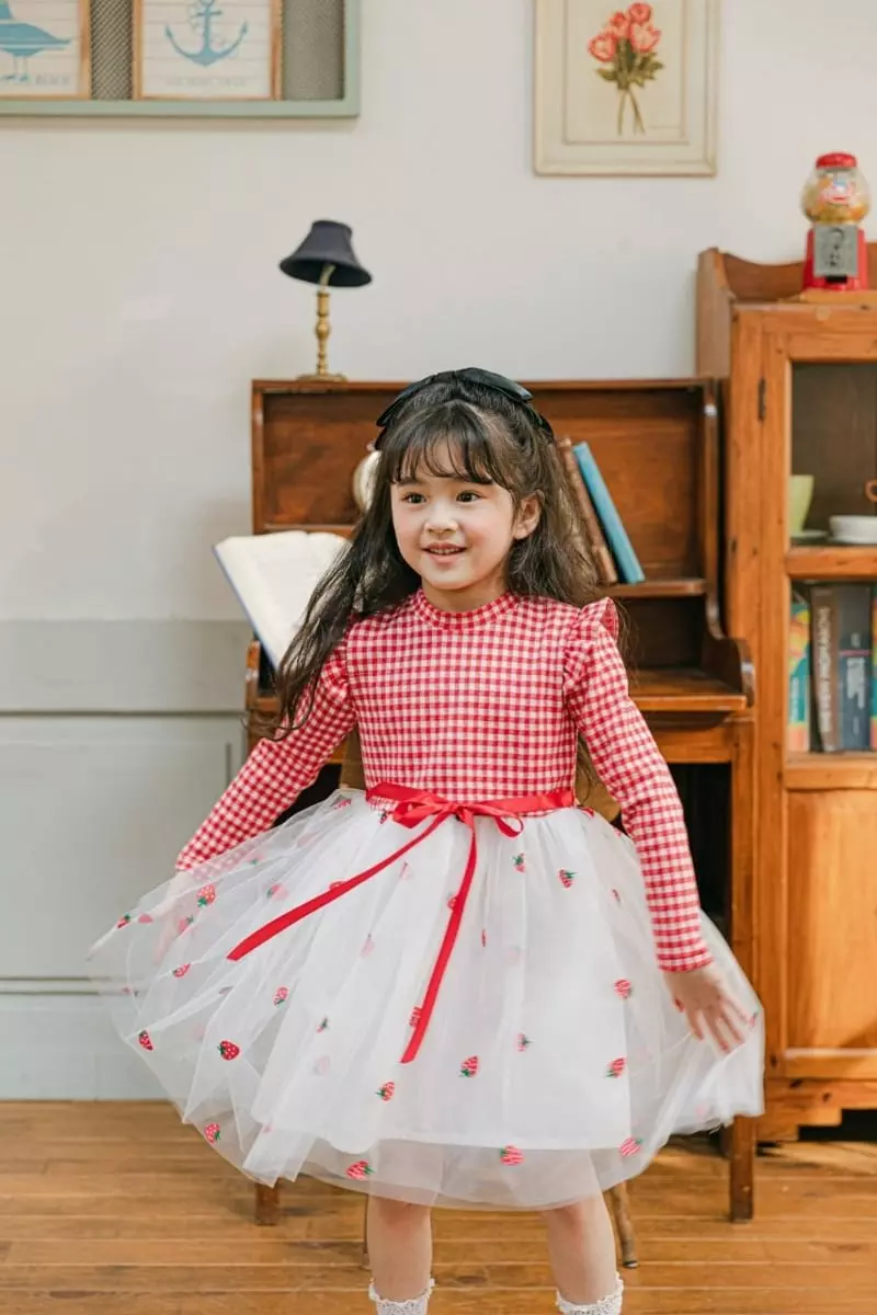 Pink Berry - Korean Children Fashion - #minifashionista - Strawberry One-piece - 4