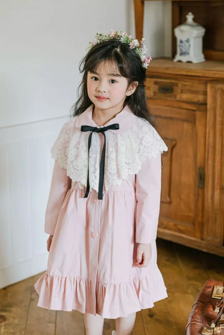 Pink Berry - Korean Children Fashion - #prettylittlegirls - French Coat Cap Set - 11