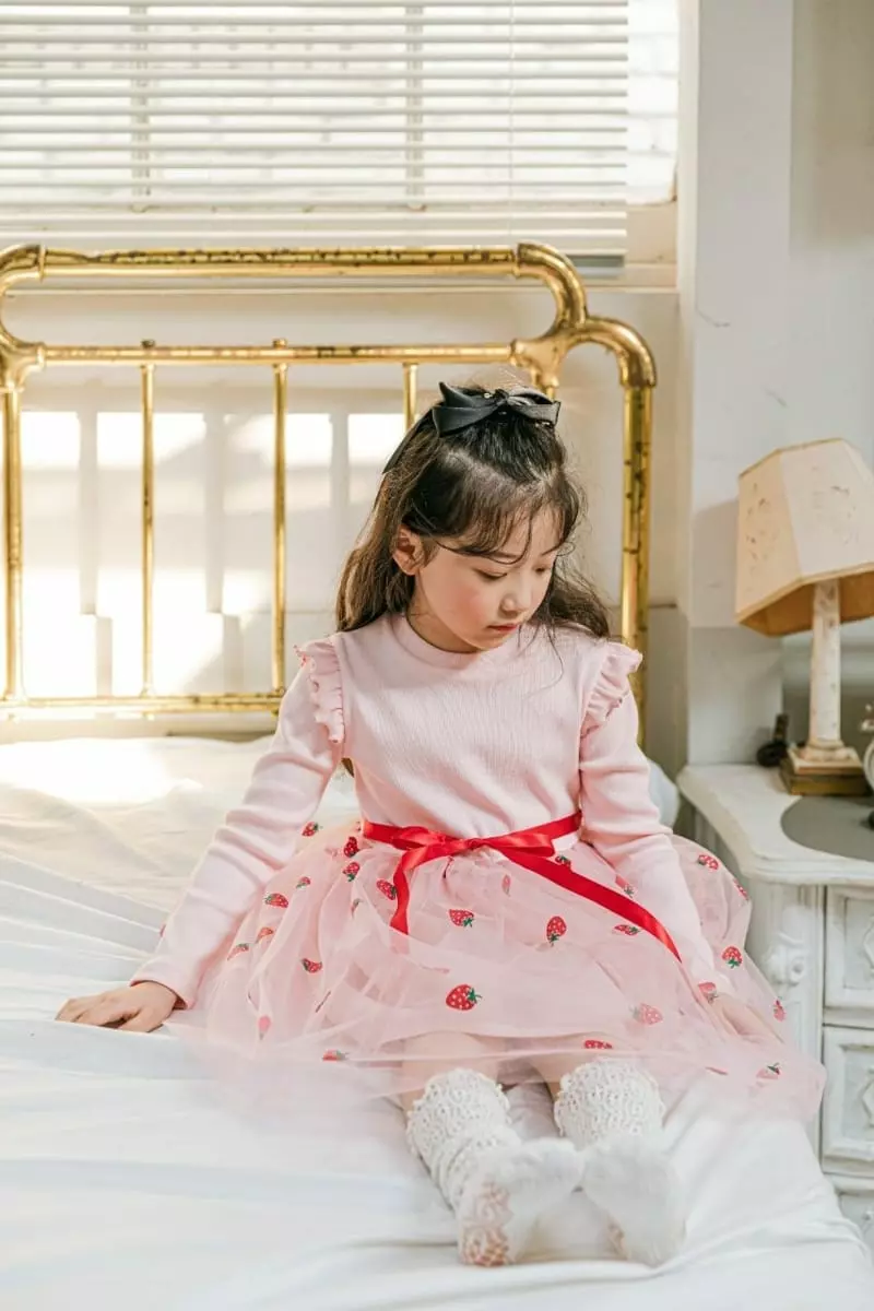 Pink Berry - Korean Children Fashion - #stylishchildhood - Strawberry One-piece - 7