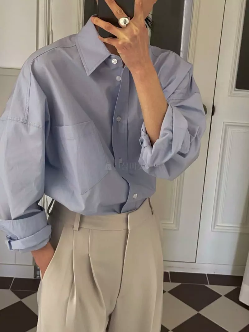 Plat - Korean Women Fashion - #momslook - Boxy Shirt