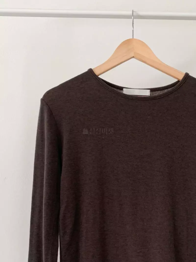 Plat - Korean Women Fashion - #thatsdarling - Wool Round Tee - 3