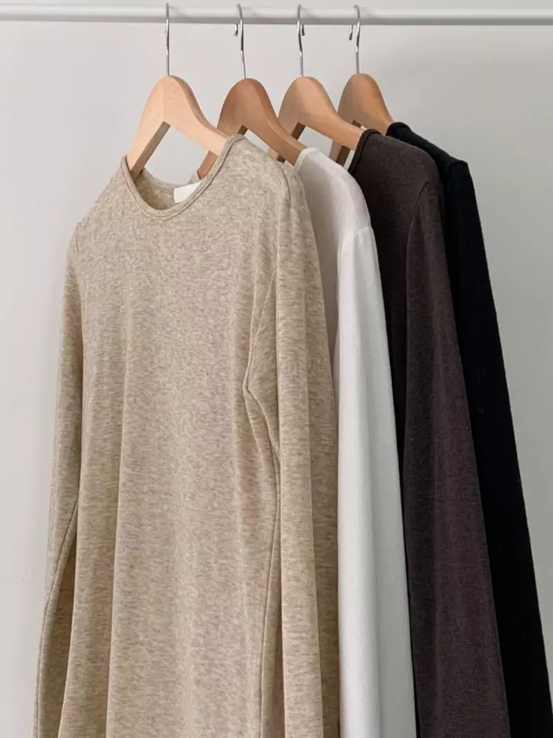 Plat - Korean Women Fashion - #thatsdarling - Wool Round Tee - 4