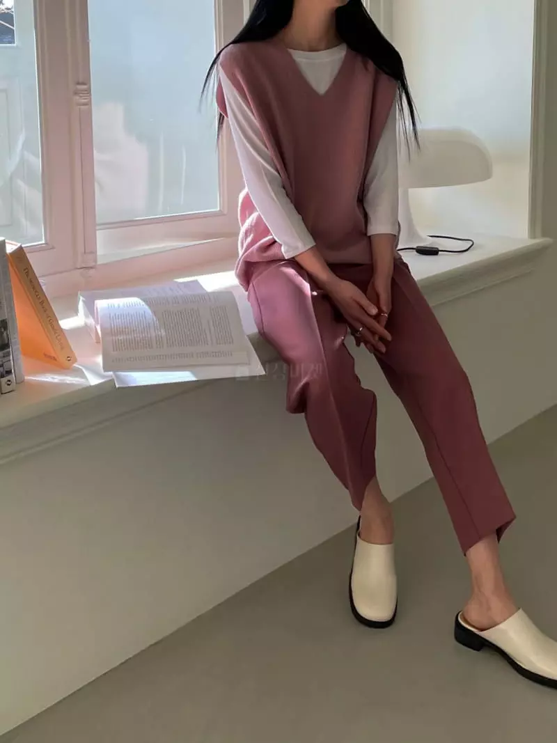 Plat - Korean Women Fashion - #vintagekidsstyle - Marie Pants - 3