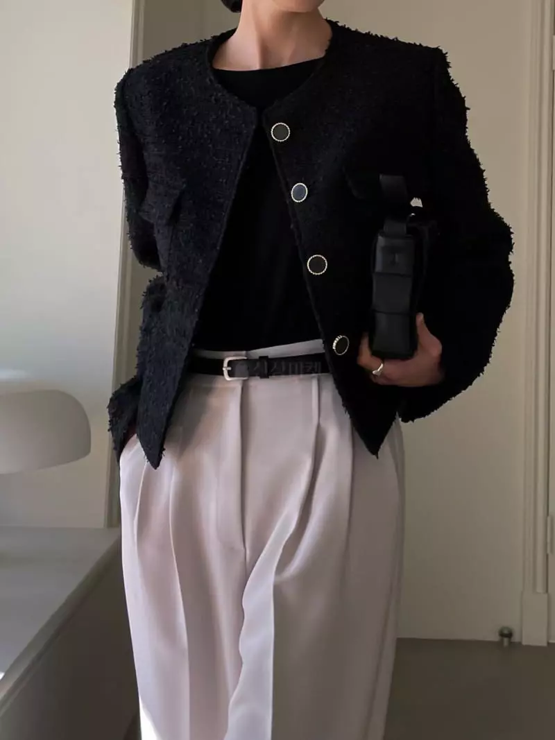 Plat - Korean Women Fashion - #womensfashion - Mully Tweed Jacket - 3