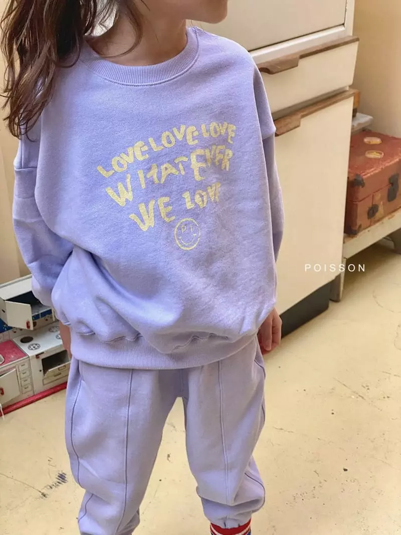 Poisson - Korean Children Fashion - #childofig - Love Top Bottom Set - 5