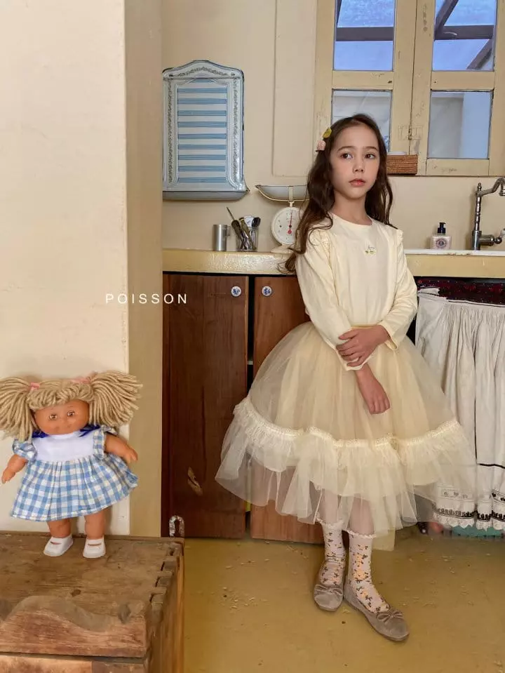 Poisson - Korean Children Fashion - #childofig - Tutu Lace Skirt - 4