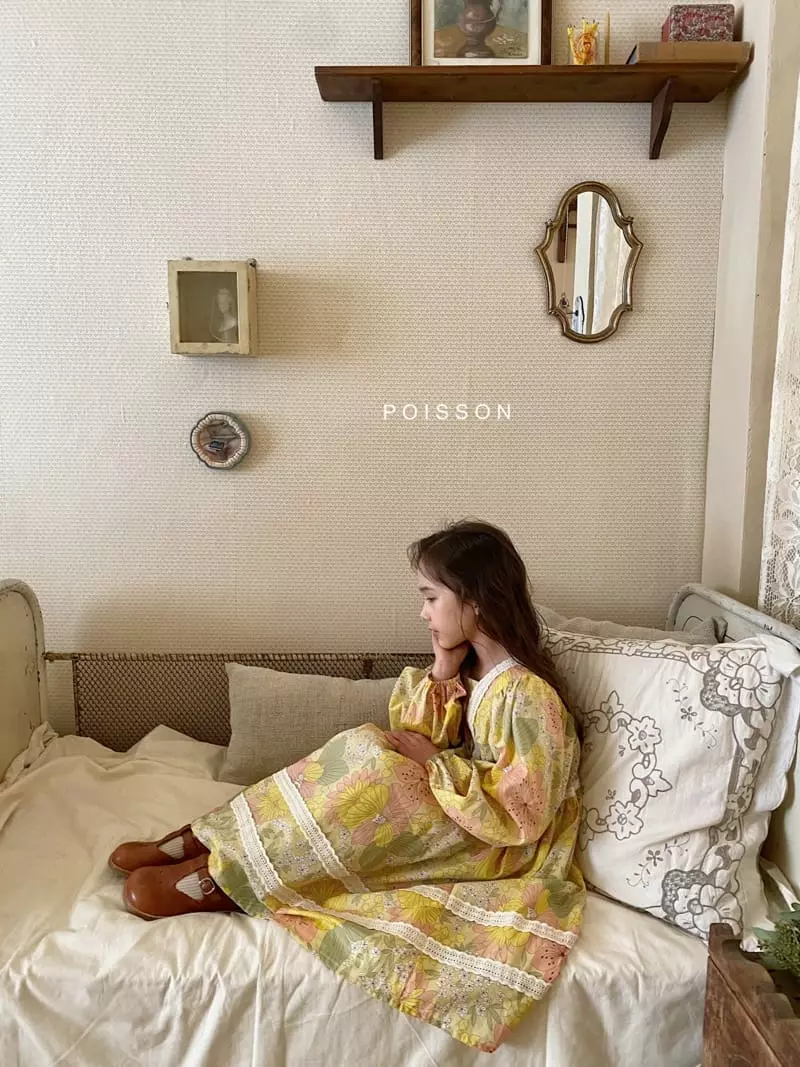 Poisson - Korean Children Fashion - #childrensboutique - Square Lace One-piece - 9
