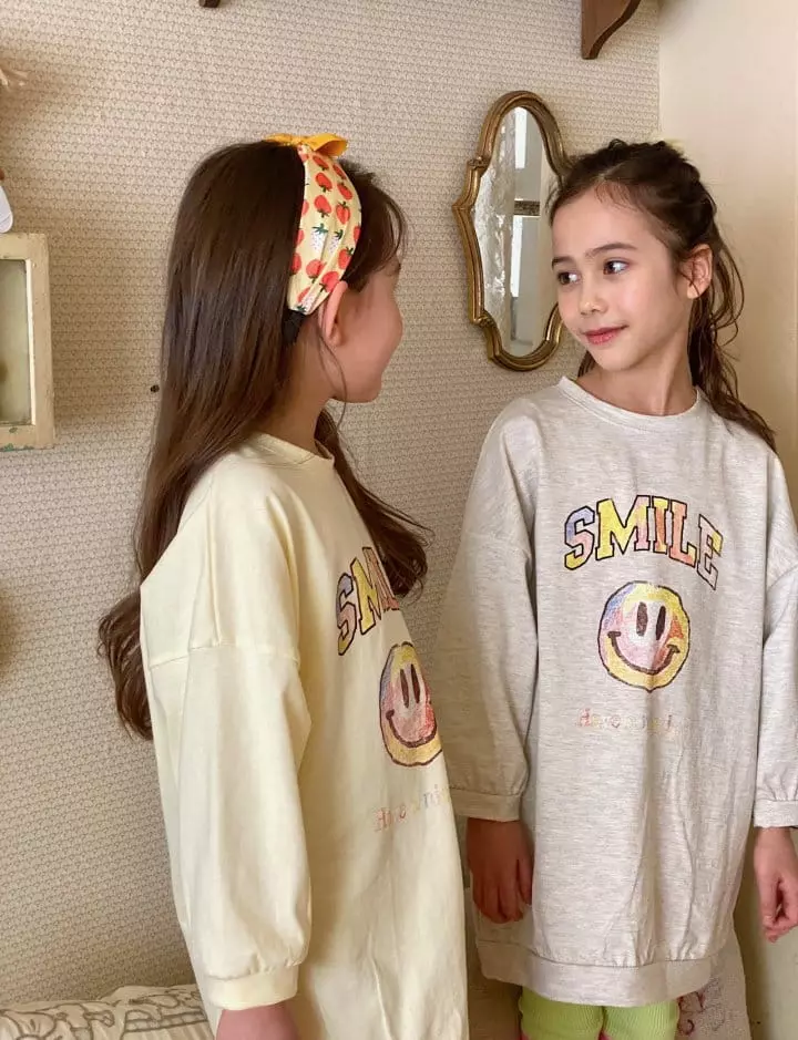Poisson - Korean Children Fashion - #childrensboutique - Smile Long Tee - 3