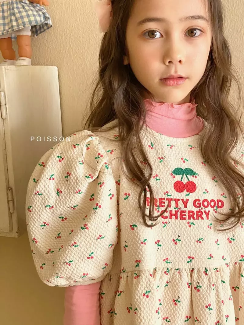 Poisson - Korean Children Fashion - #designkidswear - Lettering Turtleneck Tee - 8