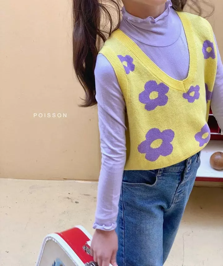 Poisson - Korean Children Fashion - #designkidswear - Flower Vest - 8