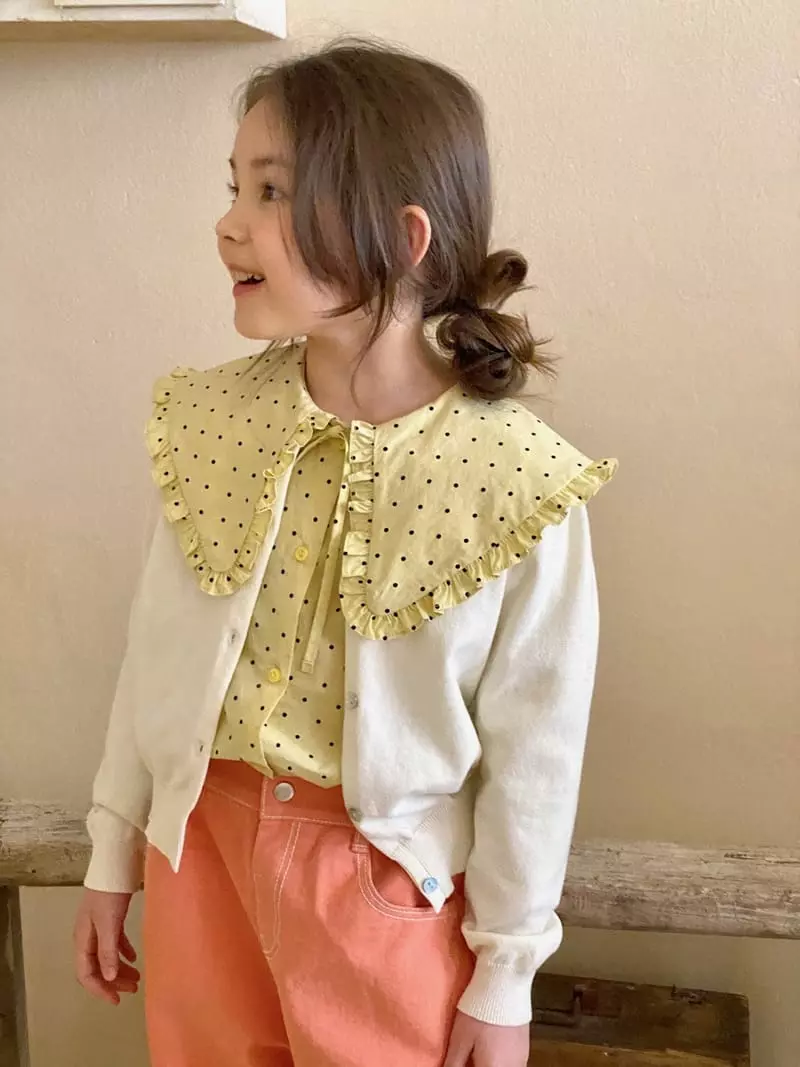 Poisson - Korean Children Fashion - #designkidswear - Frill Collar Blouse - 7