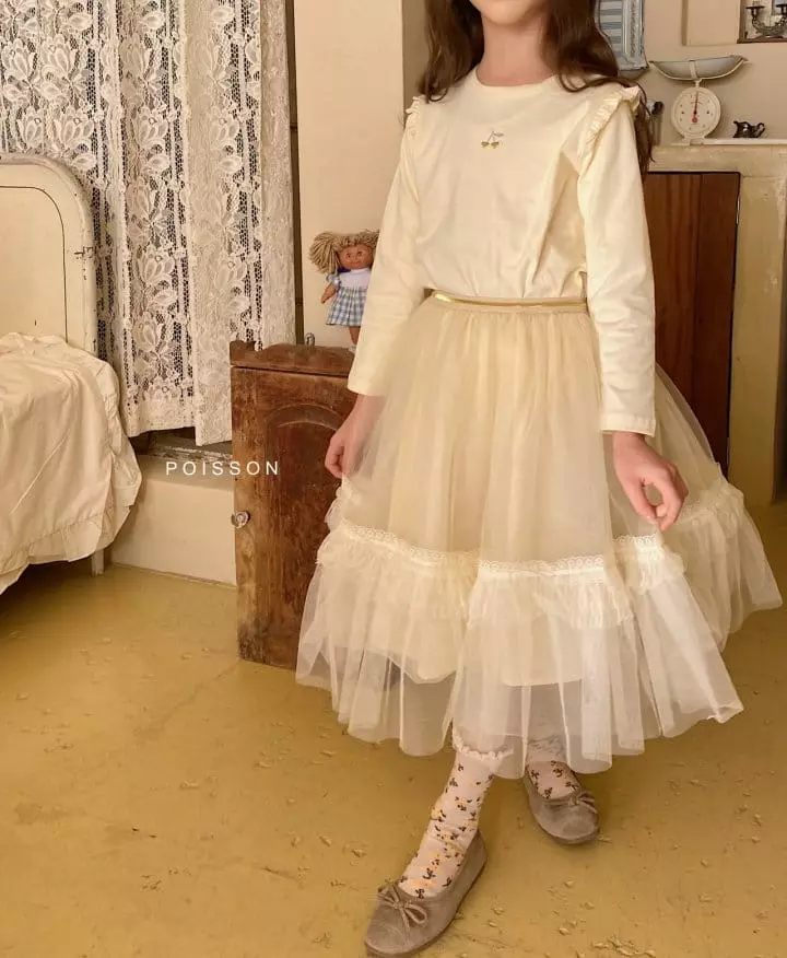 Poisson - Korean Children Fashion - #designkidswear - Tutu Lace Skirt - 6