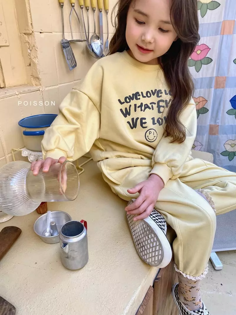 Poisson - Korean Children Fashion - #discoveringself - Love Top Bottom Set - 8
