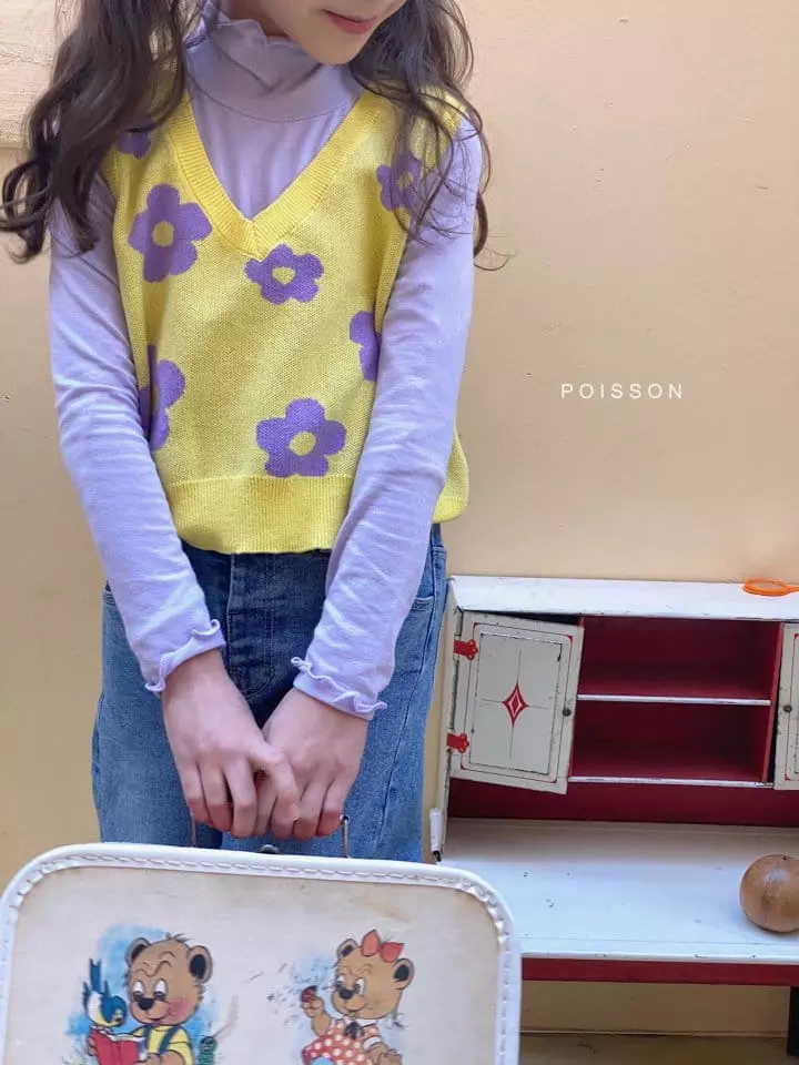 Poisson - Korean Children Fashion - #discoveringself - Flower Vest - 9