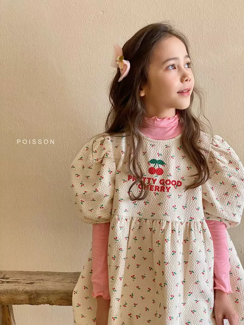Poisson - Korean Children Fashion - #discoveringself - Cherry One-piece - 2