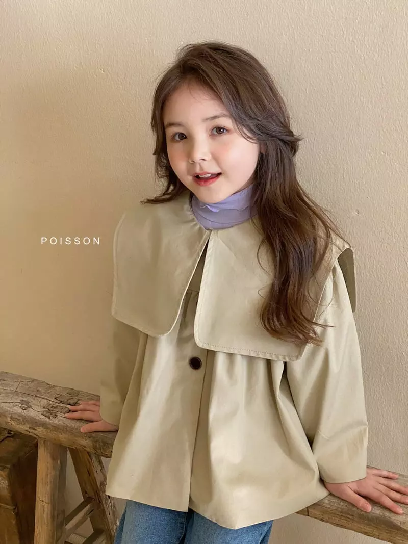 Poisson - Korean Children Fashion - #fashionkids - Sailor Coat Beige - 2