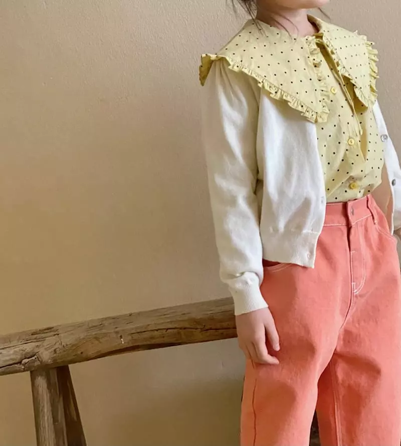 Poisson - Korean Children Fashion - #fashionkids - Frill Collar Blouse - 9