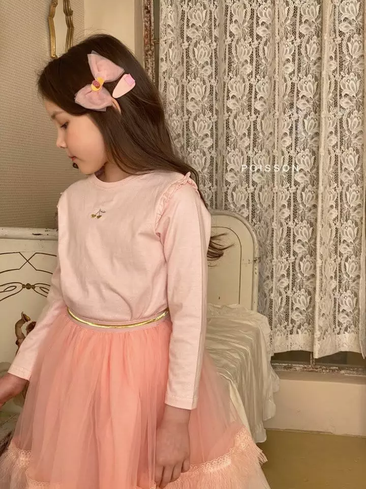 Poisson - Korean Children Fashion - #fashionkids - Ppeang Frill Tee - 5