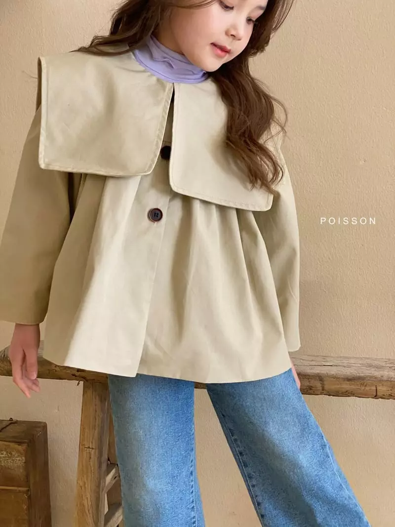 Poisson - Korean Children Fashion - #kidsshorts - Sailor Coat Beige - 3