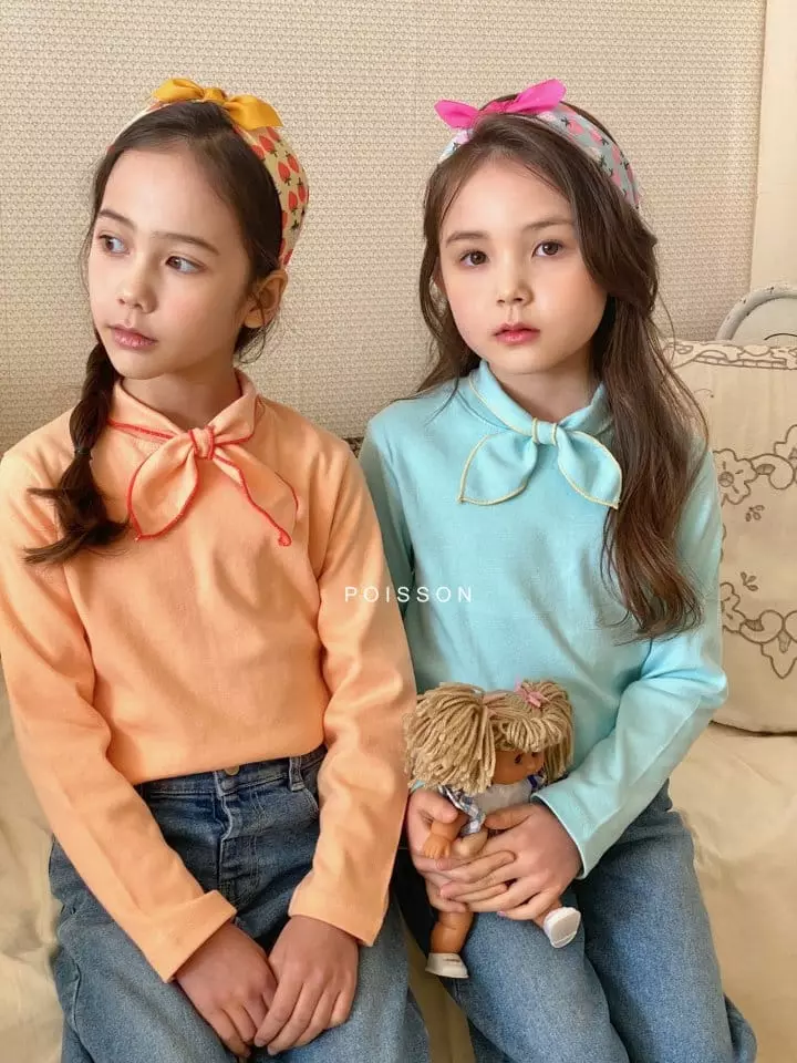 Poisson - Korean Children Fashion - #kidsshorts - Petti Collar Tee - 5