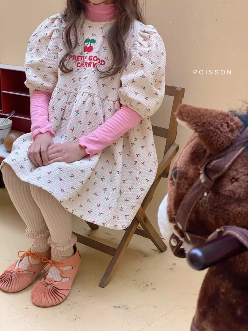 Poisson - Korean Children Fashion - #fashionkids - Cherry One-piece - 4