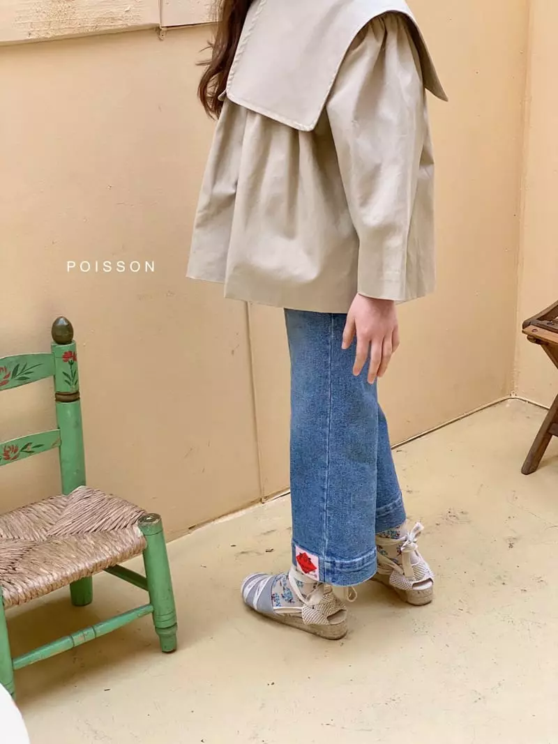 Poisson - Korean Children Fashion - #kidsshorts - Sailor Coat Beige - 4