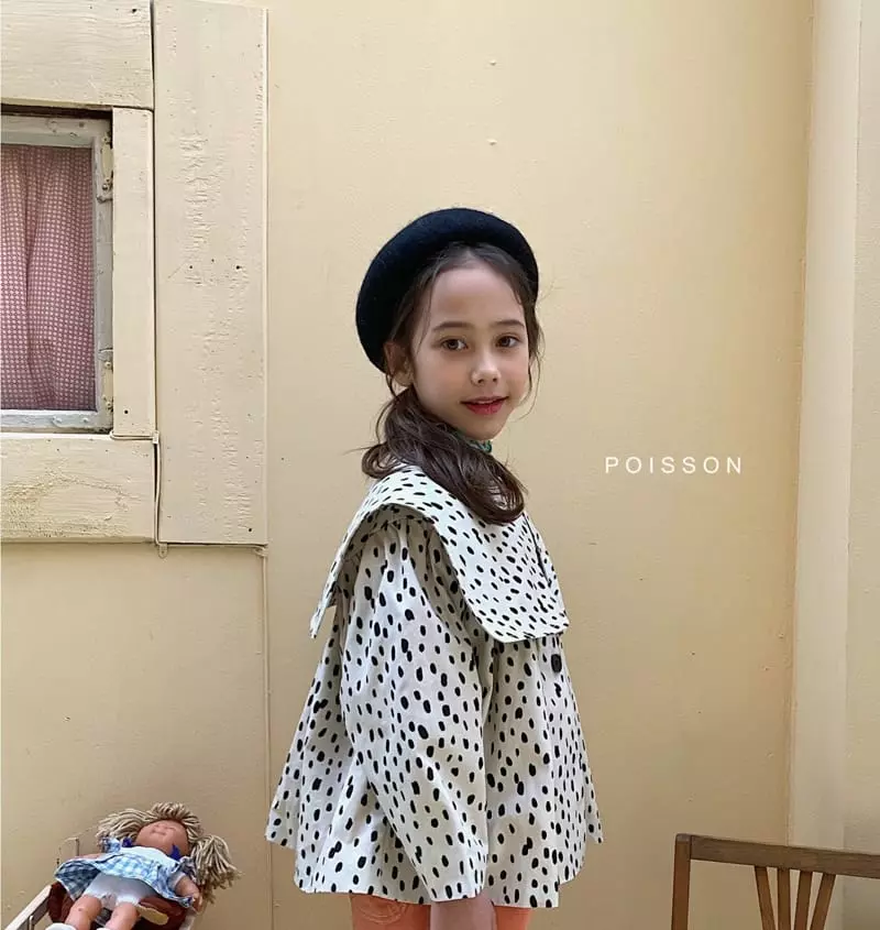 Poisson - Korean Children Fashion - #kidsstore - Sailor Coat Leopard - 3