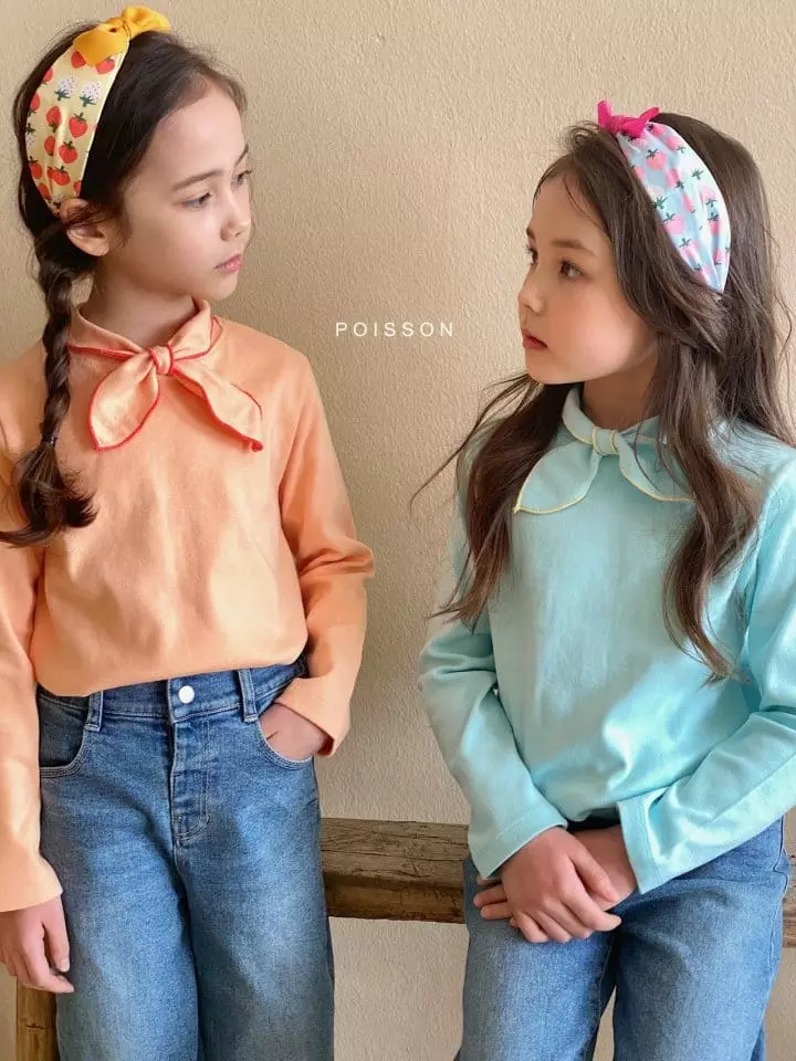 Poisson - Korean Children Fashion - #kidsstore - Petti Collar Tee - 6