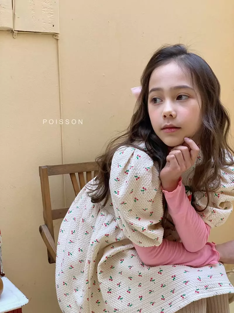 Poisson - Korean Children Fashion - #kidsstore - Cherry One-piece - 5