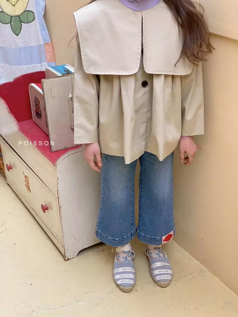 Poisson - Korean Children Fashion - #kidzfashiontrend - Sailor Coat Beige - 5
