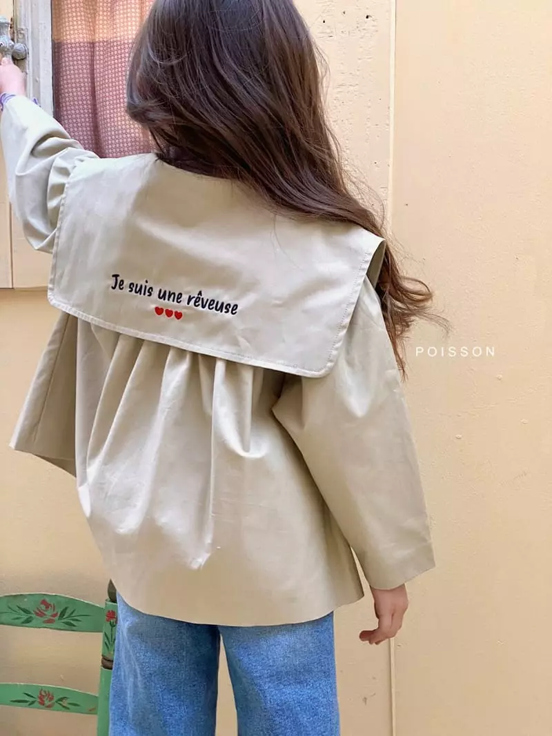 Poisson - Korean Children Fashion - #littlefashionista - Sailor Coat Beige - 7