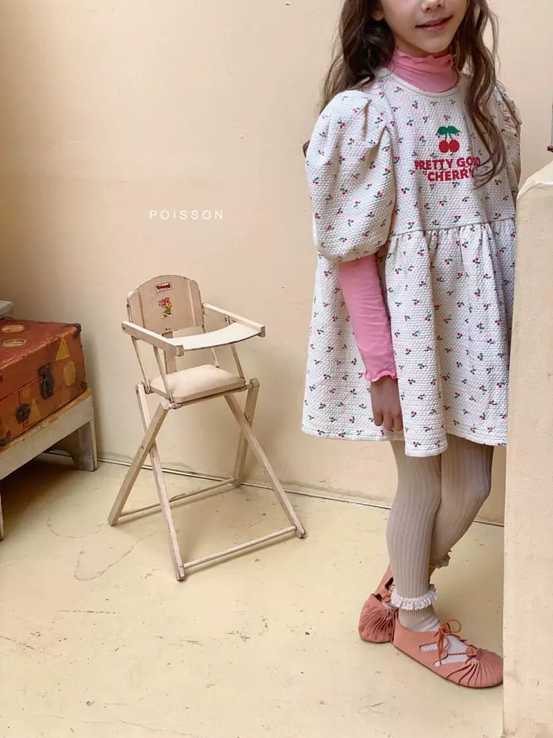 Poisson - Korean Children Fashion - #littlefashionista - Cherry One-piece - 8