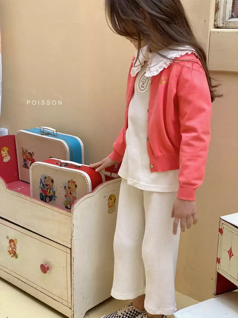 Poisson - Korean Children Fashion - #littlefashionista - Cherry Cardigan - 3