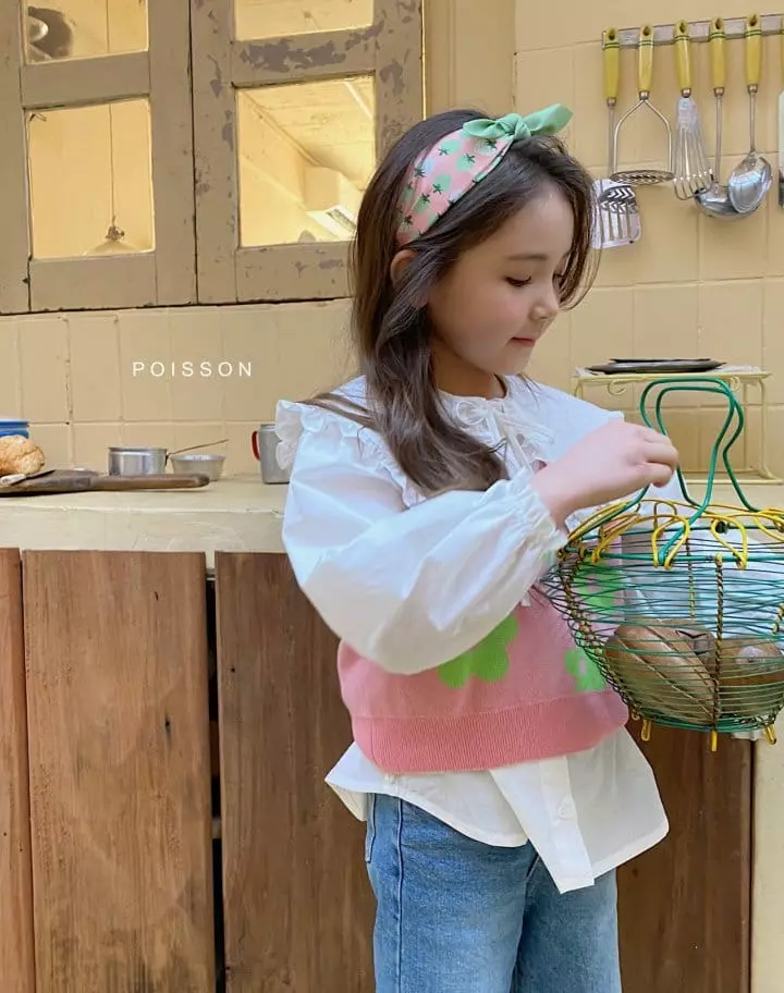Poisson - Korean Children Fashion - #magicofchildhood - Flower Vest - 2