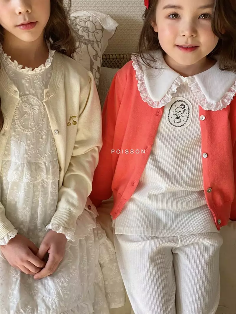 Poisson - Korean Children Fashion - #littlefashionista - Cherry Cardigan - 4