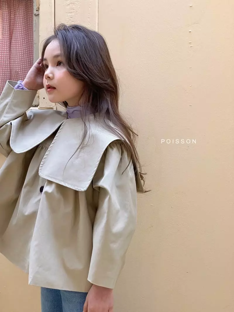 Poisson - Korean Children Fashion - #minifashionista - Sailor Coat Beige - 9