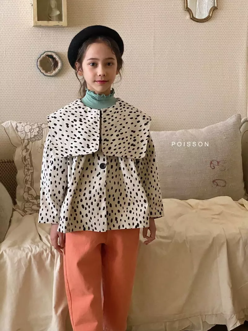 Poisson - Korean Children Fashion - #minifashionista - Sailor Coat Leopard - 8