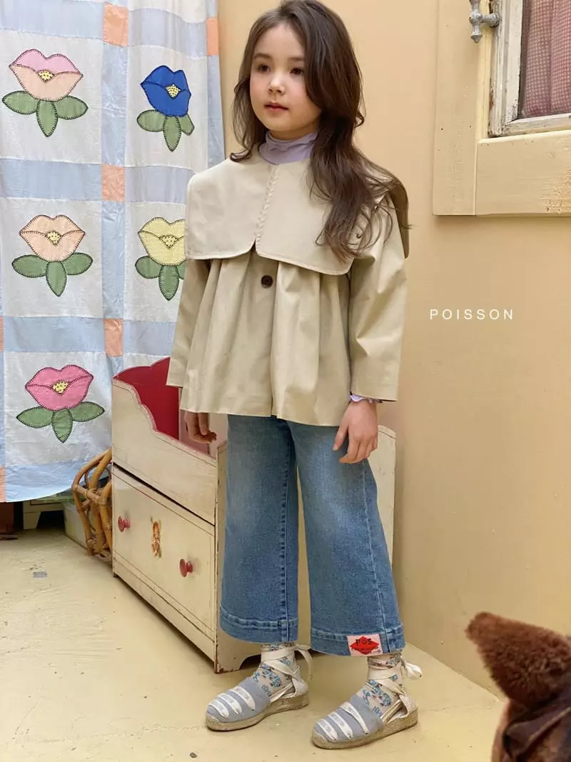 Poisson - Korean Children Fashion - #prettylittlegirls - Sailor Coat Beige - 10