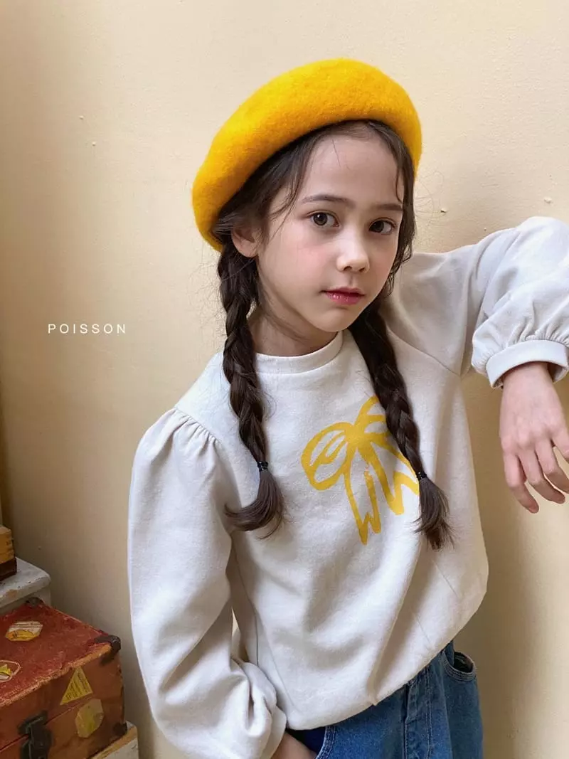 Poisson - Korean Children Fashion - #prettylittlegirls - Ribbon Puff Sweatshirt - 5